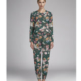 Satin Kimono Smaragdgrün - Ribes y Casals
