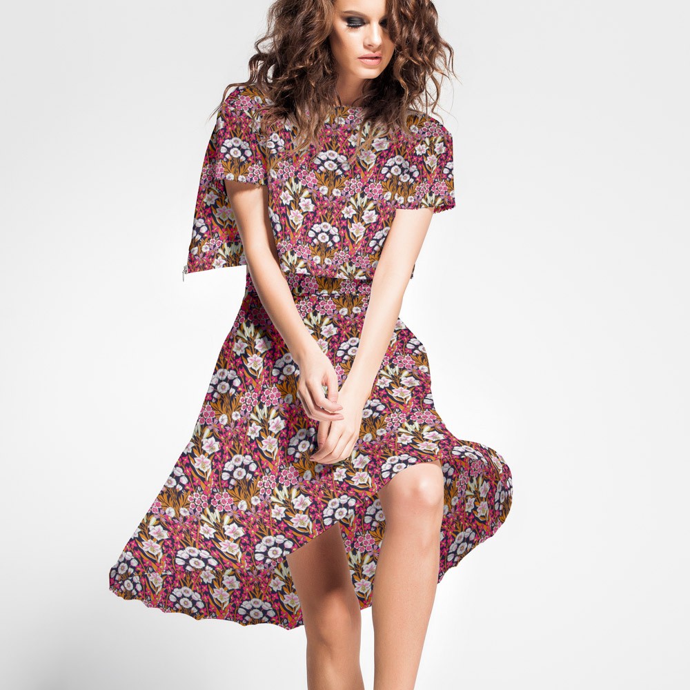 Satin Liberty London Blumenstrauß Fuchsia - Ribes y Casals