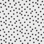 Schwarzer Polka Dot Satin - Ribes y Casals