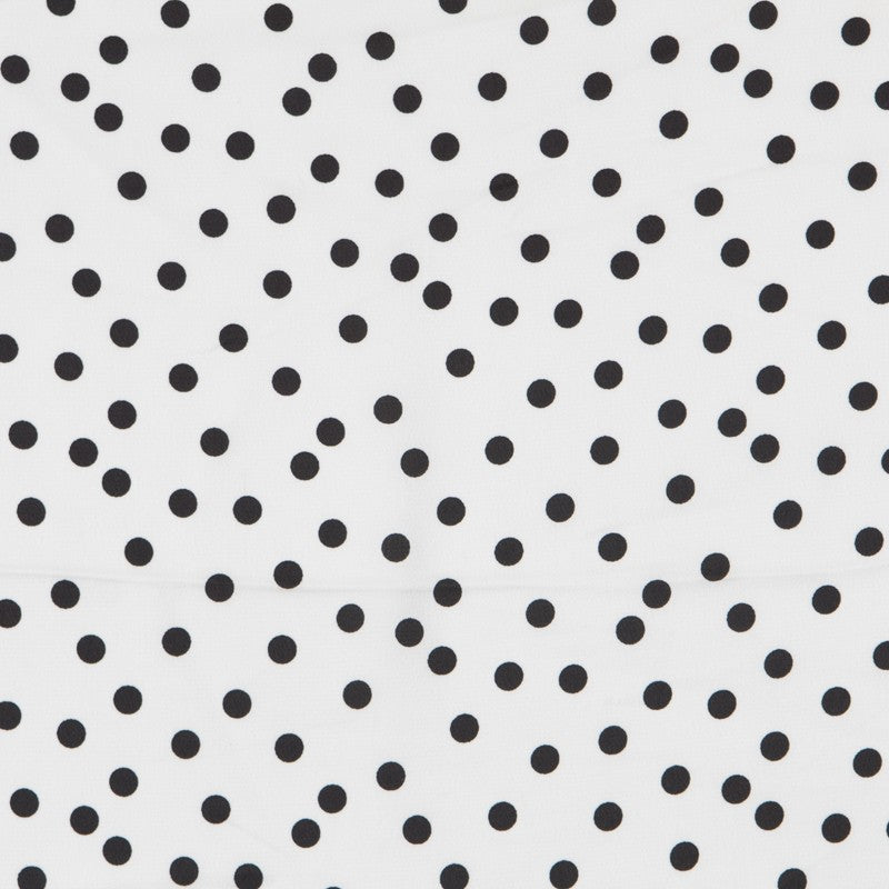 Schwarzer Polka Dot Satin - Ribes y Casals