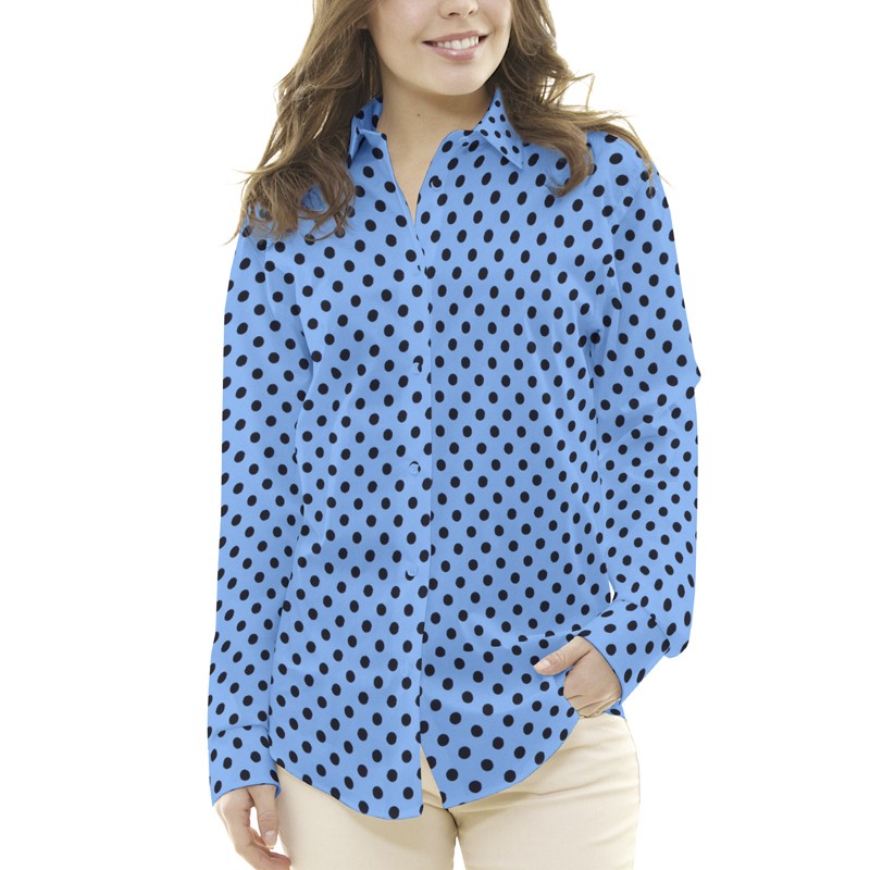 Celese Polka Dots Satin - Ribes y Casals