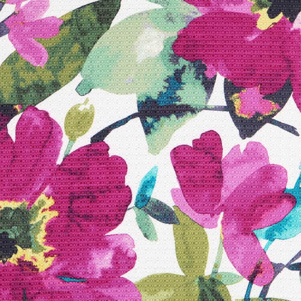 Satin Lurex Floral Bougainvillea - Ribes y Casals