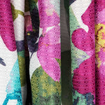 Satin Lurex Floral Bougainvillea - Ribes y Casals