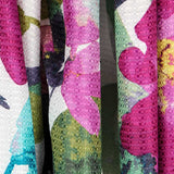 Satin Lurex Floral Bougainvillea - Ribes y Casals