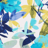 Satin Lurex Floral Türkis - Ribes y Casals