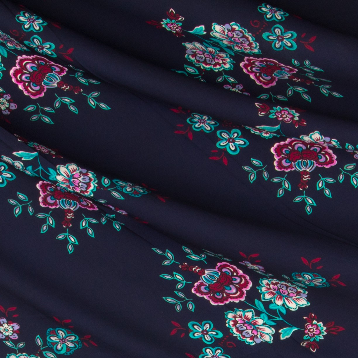 Satin Manila Marineblau - Ribes y Casals