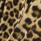Satin Matt Leopard Kamel - Ribes y Casals