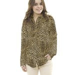 Satin Matt Leopard Kamel - Ribes y Casals