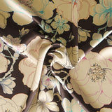 Satin Fashion Retro Blume Schokolade - Ribes y Casals