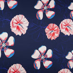Satin Mode Hibiskus Blau Abend - Ribes y Casals