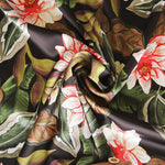Satin Moda Wasserlilie Schwarz - Ribes y Casals