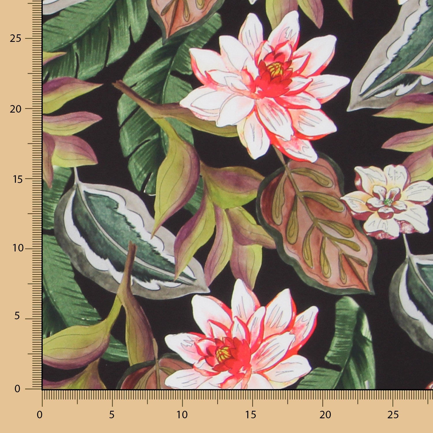 Satin Moda Wasserlilie Schwarz - Ribes y Casals