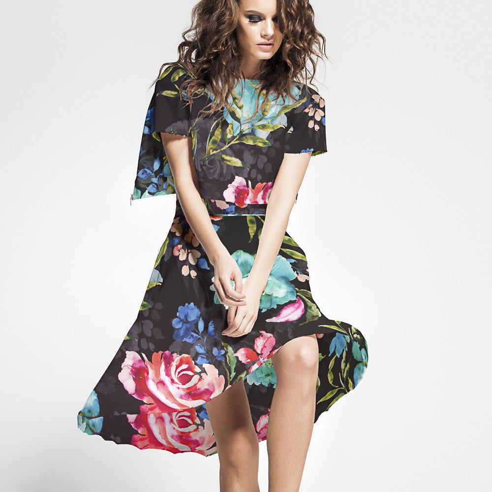 Satin Moda Blumensträuße Schwarz - Ribes y Casals