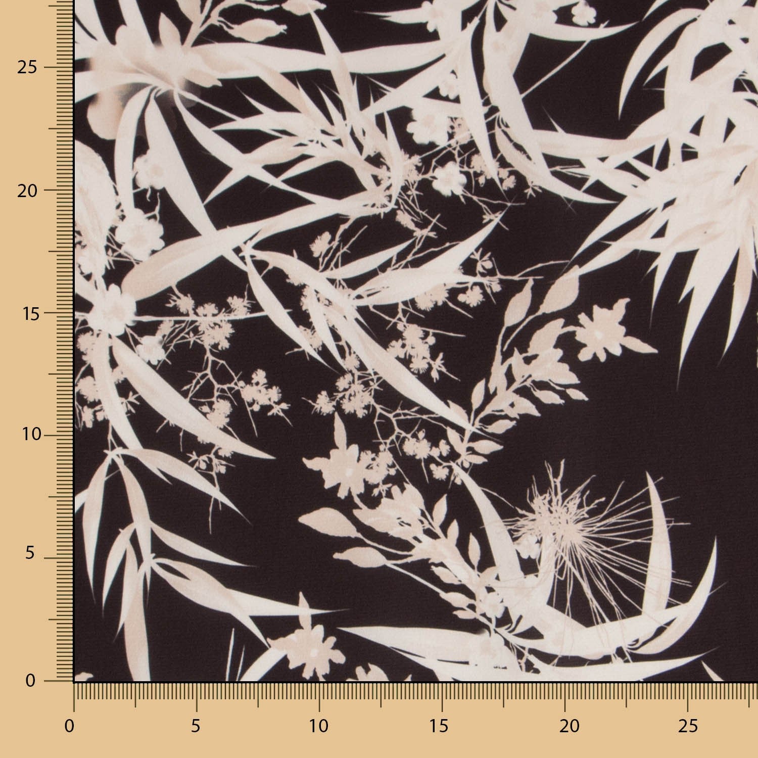Dschungel Schwarz Satin - Ribes y Casals