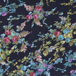 Satin Polyester Kontrast Marine - Ribes y Casals