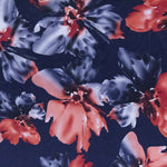 Polyester Satin Blume Koralle Marine - Ribes y Casals