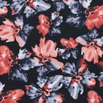 Polyester Satin Korallenblüte Schwarz - Ribes y Casals