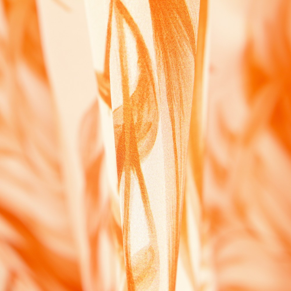 Satin Polyester Dschungel Orange - Ribes y Casals