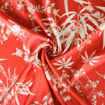Polyester Satin Dschungel Rot - Ribes y Casals