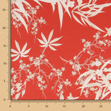 Polyester Satin Dschungel Rot - Ribes y Casals
