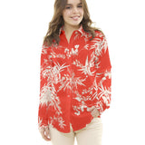 Polyester Satin Dschungel Rot - Ribes y Casals