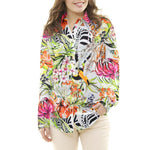 Italienischer Seidensatin Wild Floral - Ribes y Casals
