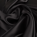 Schwarzer Naturseidensatin - Ribes y Casals