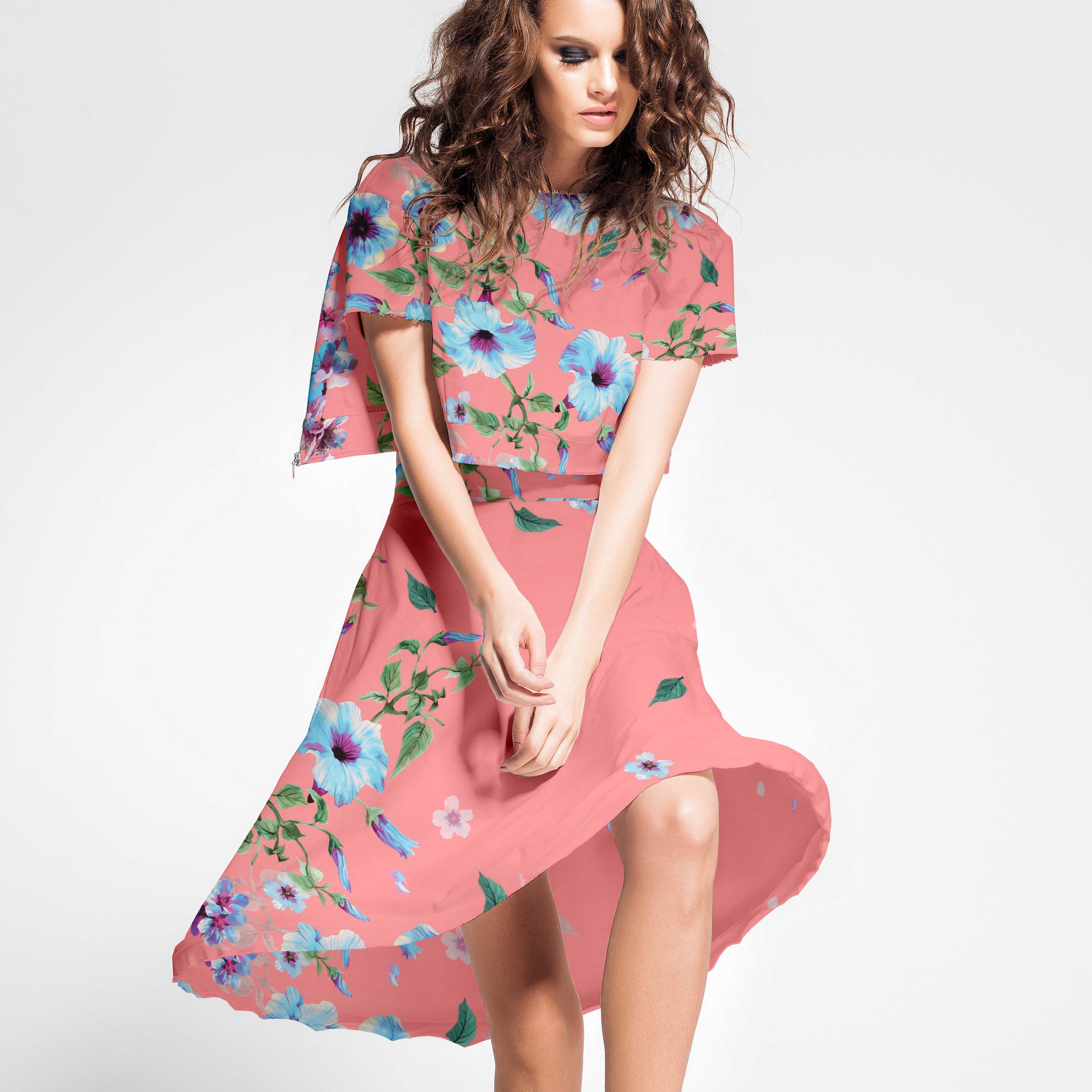 Satin Shanghai Koralle - Ribes y Casals