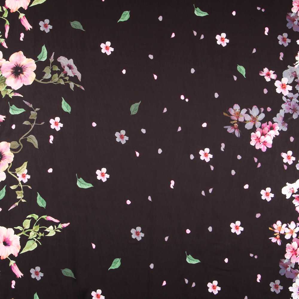 Satin Shanghai Schwarz - Ribes y Casals