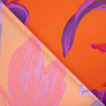 Bedruckter Satin Tuser Orange - Ribes y Casals