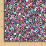 Polyester Satin Druck Multiflor Rot - Ribes y Casals