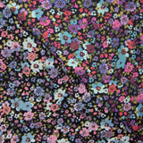 Polyester Satin Druck Multiflor Rot - Ribes y Casals