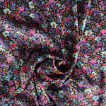 Polyester Satin Druck Multiflor Rot - Ribes y Casals