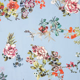 Blauer Creton Print Satin - Ribes y Casals