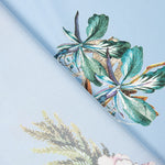 Blauer Creton Print Satin - Ribes y Casals