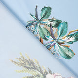 Blauer Creton Print Satin - Ribes y Casals