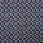 Polyester Satin Marineblau Geometrischer Druck - Ribes y Casals
