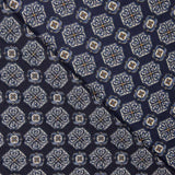 Polyester Satin Marineblau Geometrischer Druck - Ribes y Casals