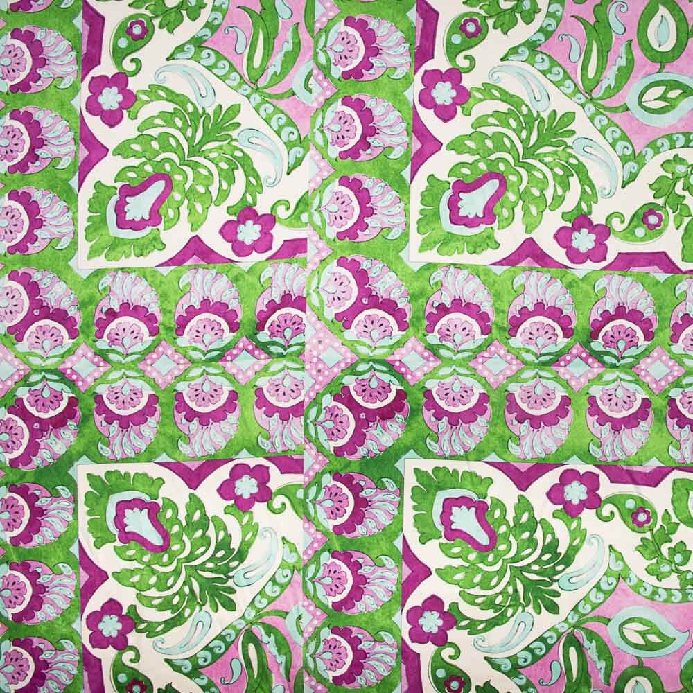 Satin Geo Pai Pai Grün - Ribes y Casals