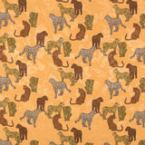 Satin Jacquard Leopard Kamel - Ribes y Casals