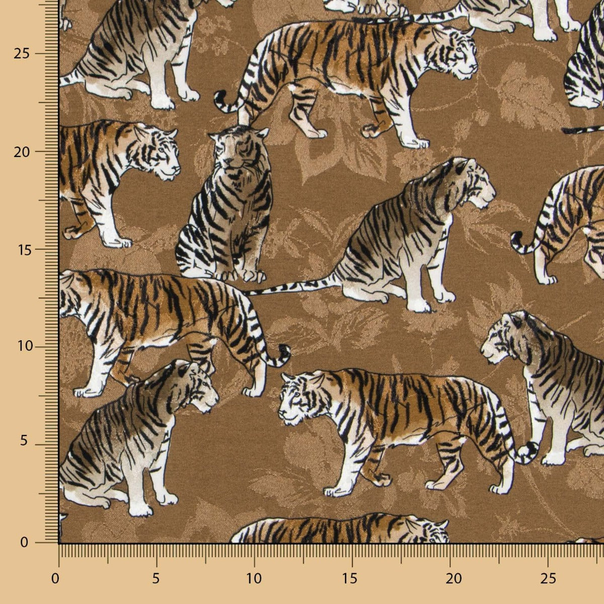 Satin Jacquard Tiger Moka - Ribes y Casals