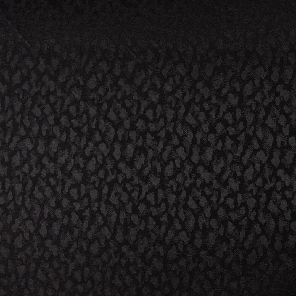 Satin Jacquard Viskose Schwarz - Ribes y Casals