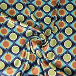Satin Spandex Geo Canard - Ribes y Casals