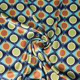 Satin Spandex Geo Canard - Ribes y Casals