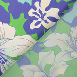 Polynesischer bedruckter Satin Grün - Ribes y Casals