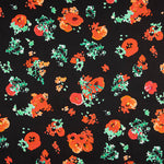 Polyester Satin Rote Mohnblumen - Ribes y Casals