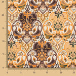 Polyester Satin Bedruckt Nimes Orange - Ribes y Casals