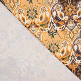 Polyester Satin Bedruckt Nimes Orange - Ribes y Casals