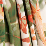Polyester-Satin mit tropischem Orchideenmuster - Ribes y Casals