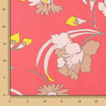 Polyester Gaze Himbeere Blume - Ribes y Casals